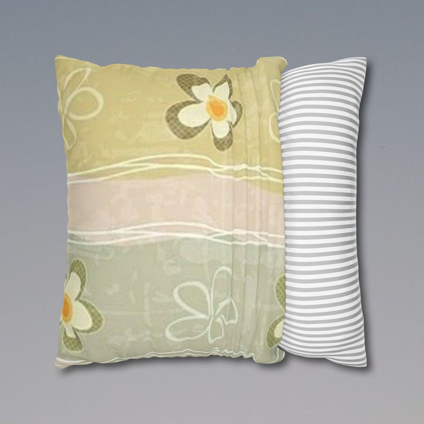 Chic Floral Faux Suede Pillowcase, Cozy Decorative Cushion Cover, Soft Home Decor, Bedroom Accessory, Gift for Her, Boho Style