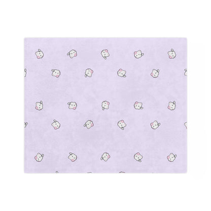 Cozy Cute Plush Blanket, Soft Microfiber Throw