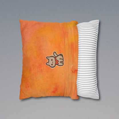 Cute Cat Themed Decorative Pillowcase, Cozy Home Decor