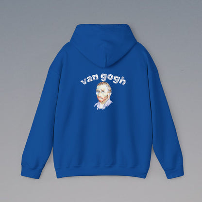 Vincent Van Gogh Inspired Hooded Sweatshirt, Casual Style