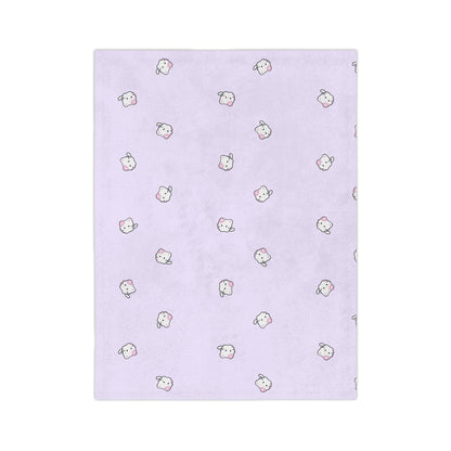 Cozy Cute Plush Blanket, Soft Microfiber Throw