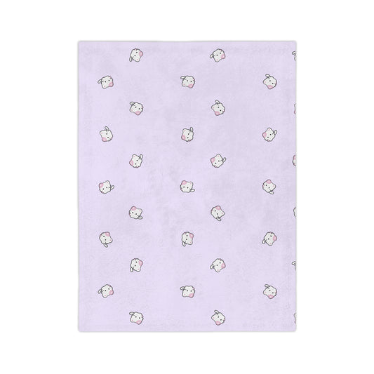 Cozy Cute Plush Blanket, Soft Microfiber Throw