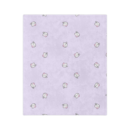 Cozy Cute Plush Blanket, Soft Microfiber Throw