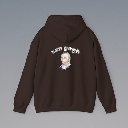Vincent Van Gogh Inspired Hooded Sweatshirt, Casual Style