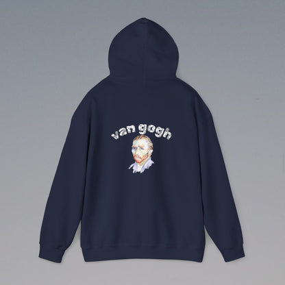 Vincent Van Gogh Inspired Hooded Sweatshirt, Casual Style