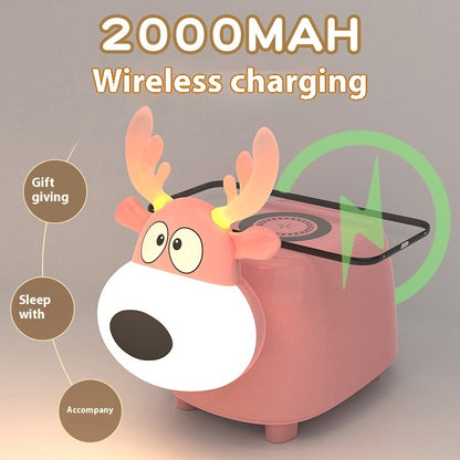 SOFTMEY-Wireless Fast Charging Bluetooth Speaker Ambience Light