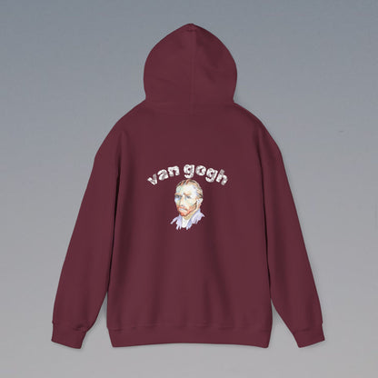 Vincent Van Gogh Inspired Hooded Sweatshirt, Casual Style