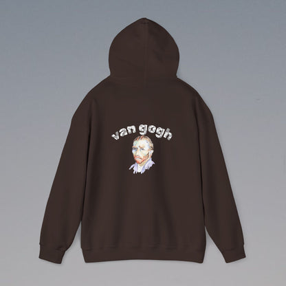 Vincent Van Gogh Inspired Hooded Sweatshirt, Casual Style