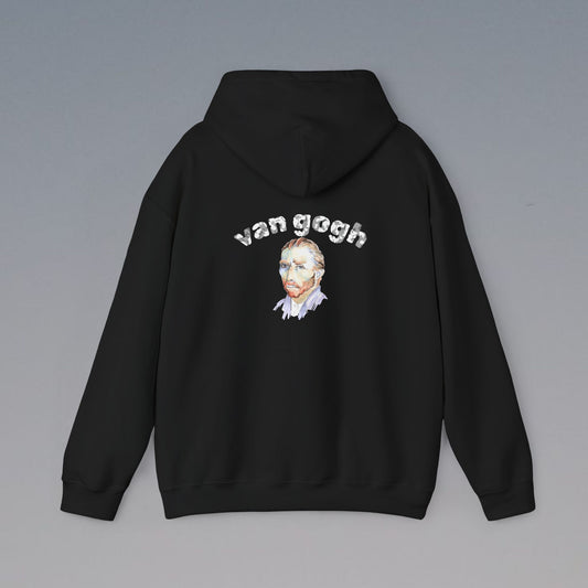 Vincent Van Gogh Inspired Hooded Sweatshirt, Casual Style