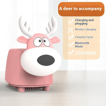 SOFTMEY-Wireless Fast Charging Bluetooth Speaker Ambience Light