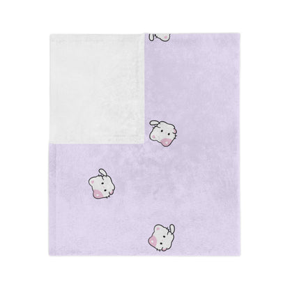 Cozy Cute Plush Blanket, Soft Microfiber Throw
