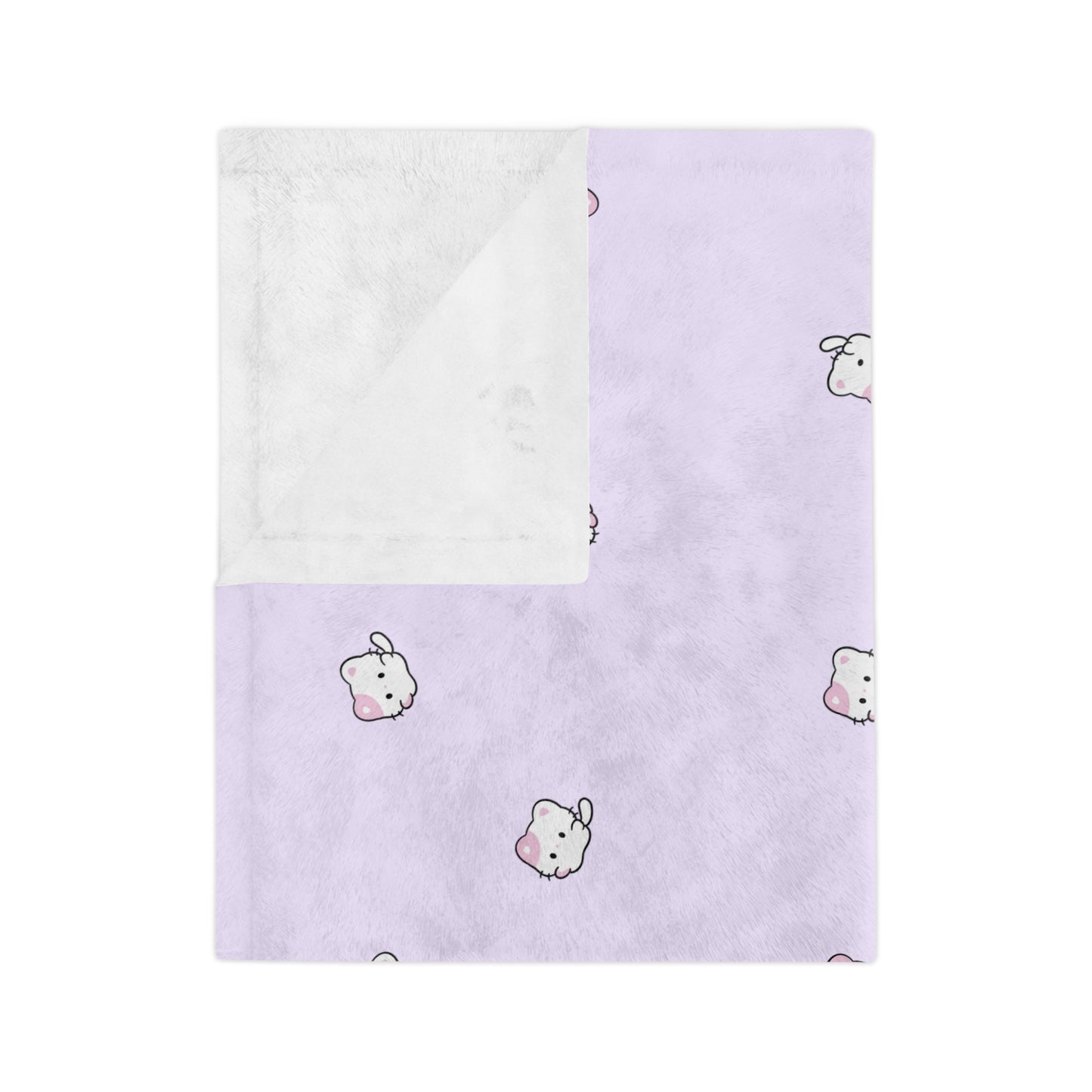 Cozy Cute Plush Blanket, Soft Microfiber Throw
