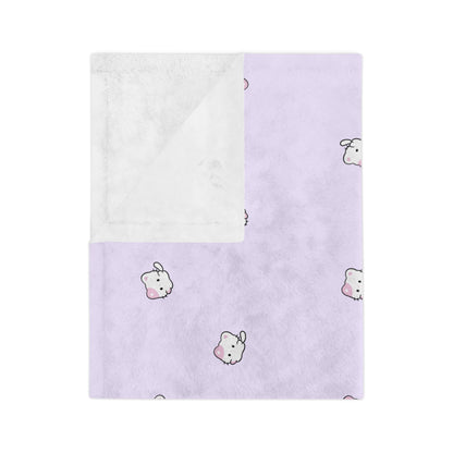 Cozy Cute Plush Blanket, Soft Microfiber Throw