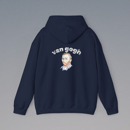 Vincent Van Gogh Inspired Hooded Sweatshirt, Casual Style