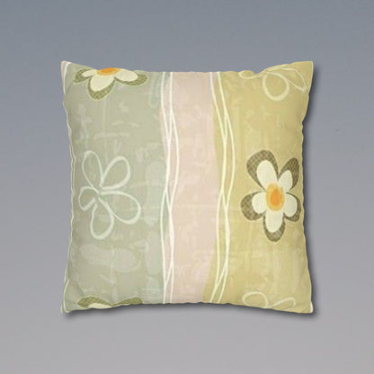 Chic Floral Faux Suede Pillowcase, Cozy Decorative Cushion Cover, Soft Home Decor, Bedroom Accessory, Gift for Her, Boho Style