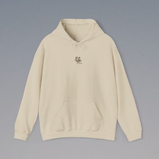 Chic Floral Graphic Hoodie Unisex Style