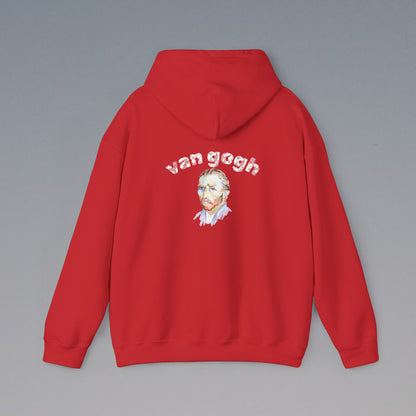 Vincent Van Gogh Inspired Hooded Sweatshirt, Casual Style