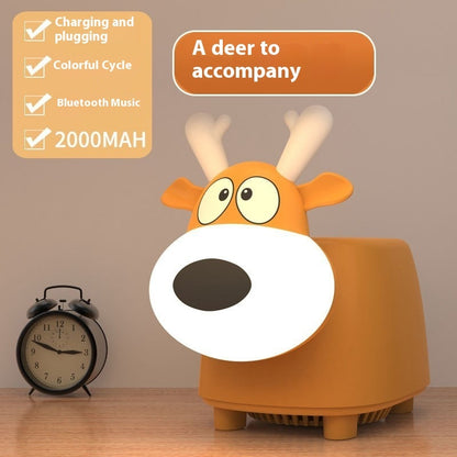 SOFTMEY-Wireless Fast Charging Bluetooth Speaker Ambience Light