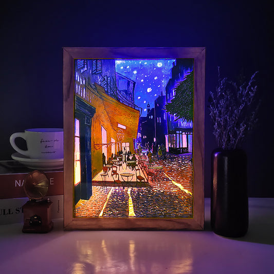 Van Gogh Cafe Photo Frame Painting 3D Stereoscopic