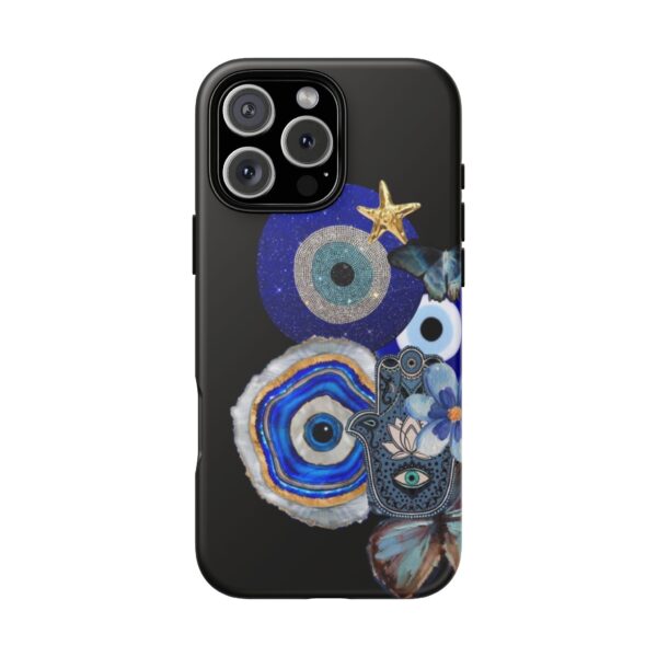 Blue Evil Eye Phone Case, Protective Phone Cover, Unique Phone Accessory, Gift for Her, Bohemian Style Case - Image 22