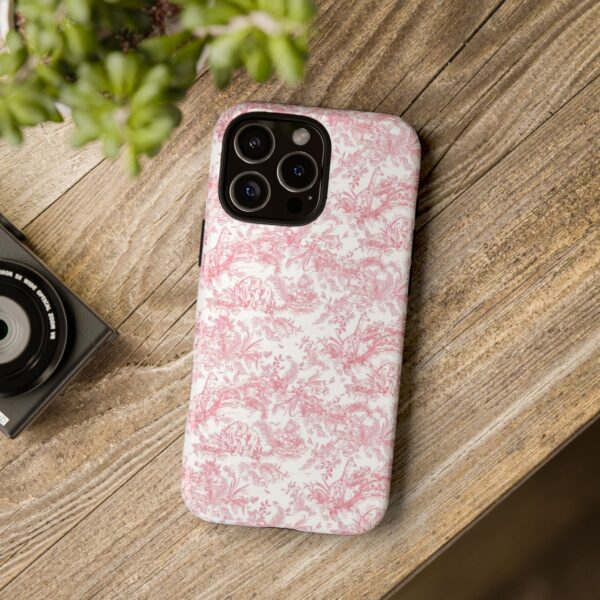 Floral Tough Phone Case - Pink Botanical Design, iPhone Cover, Protective Case, Gift for Her, Trendy Accessories - Image 28