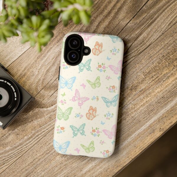 Butterfly Pattern Phone Case, Tough Cases, Floral Phone Cover, Spring Accessories, Gift for Her, Cute Mobile Protection - Image 9