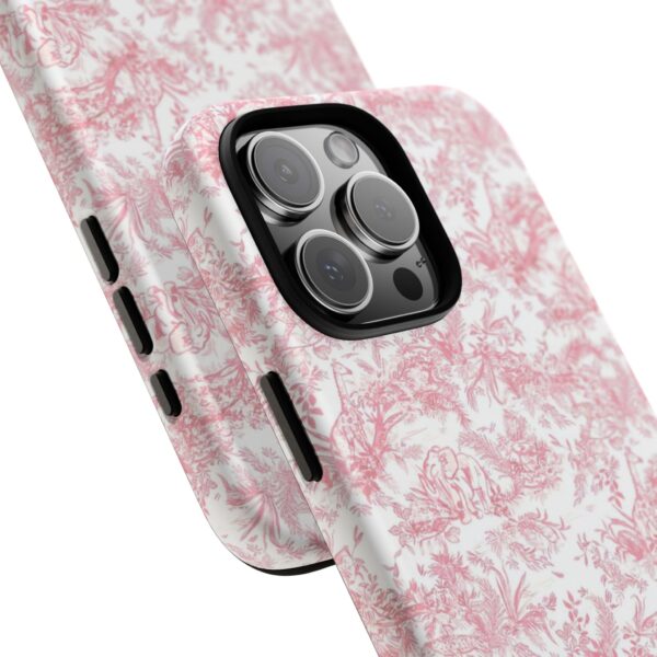 Floral Tough Phone Case - Pink Botanical Design, iPhone Cover, Protective Case, Gift for Her, Trendy Accessories - Image 30