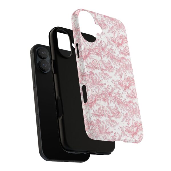 Floral Tough Phone Case - Pink Botanical Design, iPhone Cover, Protective Case, Gift for Her, Trendy Accessories - Image 15