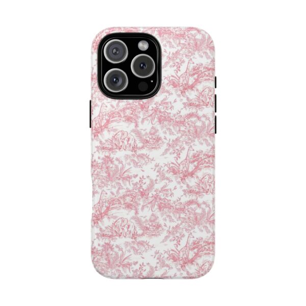 Floral Tough Phone Case - Pink Botanical Design, iPhone Cover, Protective Case, Gift for Her, Trendy Accessories - Image 25