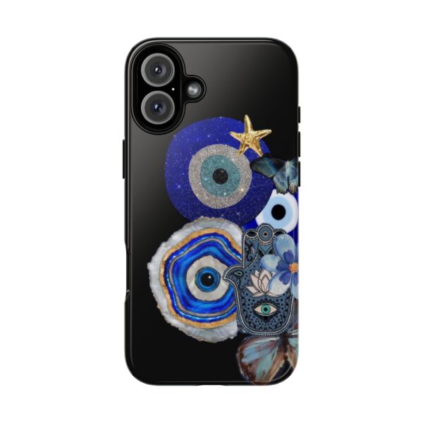 Blue Evil Eye Phone Case, Protective Phone Cover, Unique Phone Accessory, Gift for Her, Bohemian Style Case - Image 7