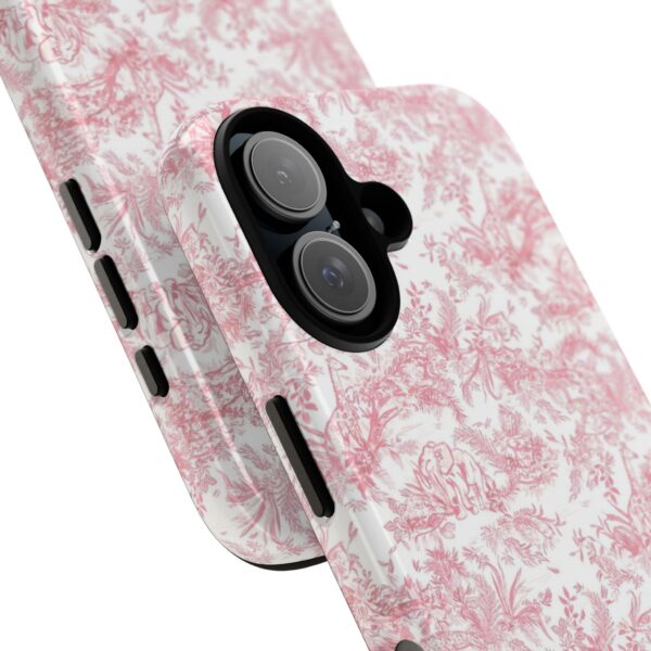 Floral Tough Phone Case - Pink Botanical Design, iPhone Cover, Protective Case, Gift for Her, Trendy Accessories - Image 6