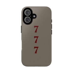 Tough Cases Phone Case, Vintage Style Protection Cover, Minimalist Cell Phone Protector, Unique Gift for Tech Lovers, Lucky Number Design