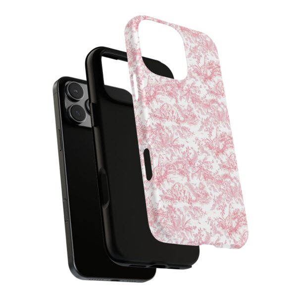 Floral Tough Phone Case - Pink Botanical Design, iPhone Cover, Protective Case, Gift for Her, Trendy Accessories - Image 31