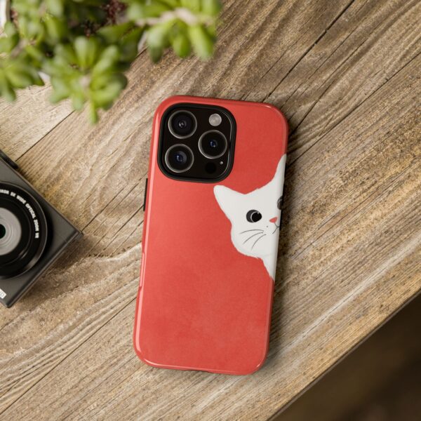 Cute Cat Phone Case, Tough Cat Case, Pet Lover Gift, Red Cat Protection, Fun Animal Phone Cover, Unique Kitty Design - Image 15