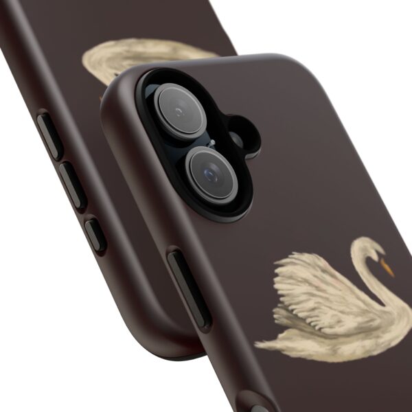 Elegant Swan Phone Case, Tough Phone Cover, Unique Smartphone Protection, Chic Gift for Her, Stylish Tech Accessories - Image 5