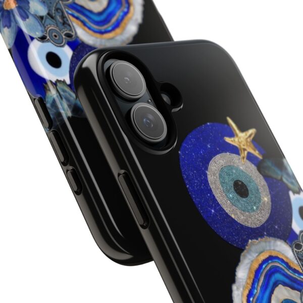 Blue Evil Eye Phone Case, Protective Phone Cover, Unique Phone Accessory, Gift for Her, Bohemian Style Case - Image 8