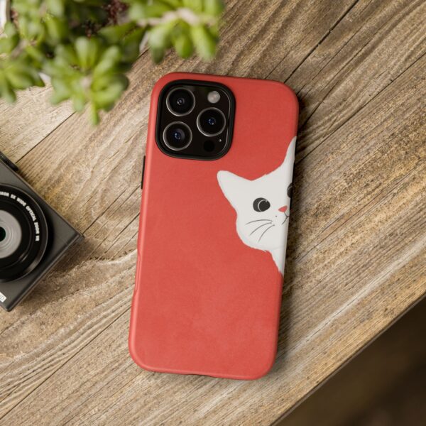 Cute Cat Phone Case, Tough Cat Case, Pet Lover Gift, Red Cat Protection, Fun Animal Phone Cover, Unique Kitty Design - Image 24