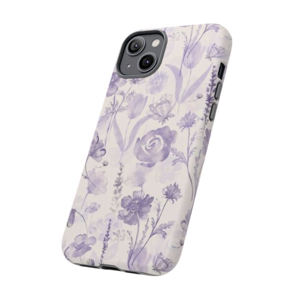 Floral Phone Case, Tough Cases with Purple Flowers, Protective Skin for iPhone, Trendy Accessory, Flower Power Style - Image 22