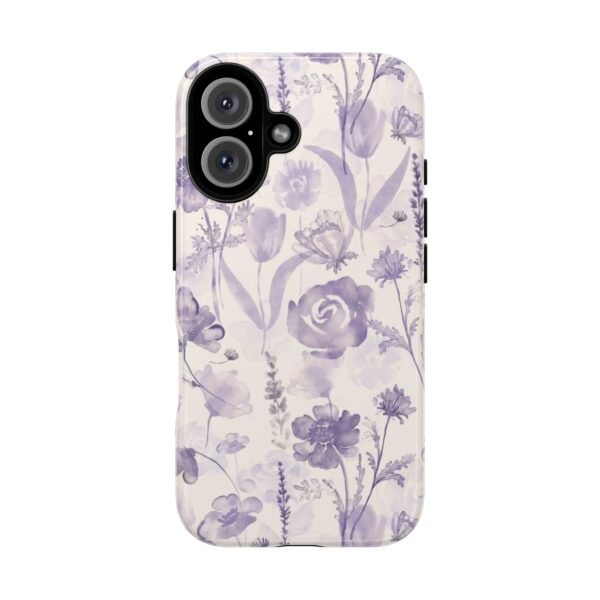 Floral Phone Case, Tough Cases with Purple Flowers, Protective Skin for iPhone, Trendy Accessory, Flower Power Style - Image 51