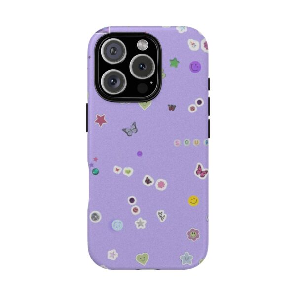 Purple Sticker Phone Case, Tough Phone Cover, Cute Gift for Teens, Fun Cell Phone Accessory, Aesthetic Phone Protector - Image 31