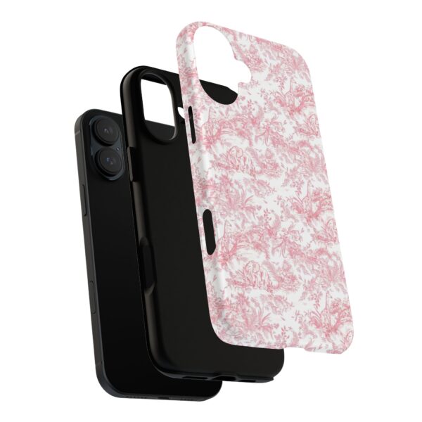 Floral Tough Phone Case - Pink Botanical Design, iPhone Cover, Protective Case, Gift for Her, Trendy Accessories - Image 19