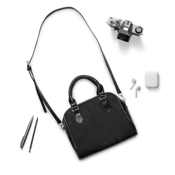 Elegant Black Shoulder Handbag, Chic Tote, Everyday Purse, Fashionable Handbag, Stylish Accessory, Gift for Her, Work Bag - Image 3