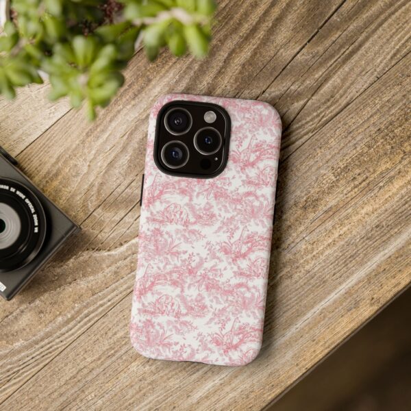 Floral Tough Phone Case - Pink Botanical Design, iPhone Cover, Protective Case, Gift for Her, Trendy Accessories - Image 24