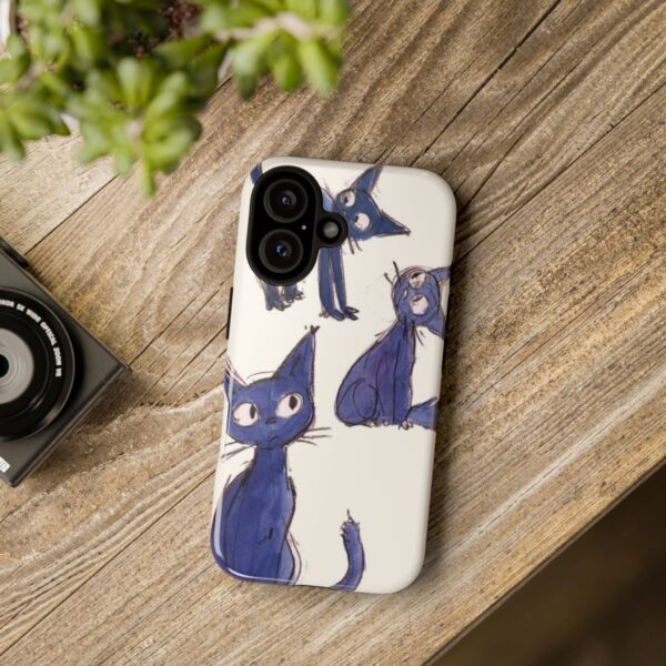 Cat-Themed Phone Case, Cute Cat Lover Gift, Stylish Tough Cases for Cat Fans, Colorful Pet Accessory, Unique Animal Phone Covers - Image 3