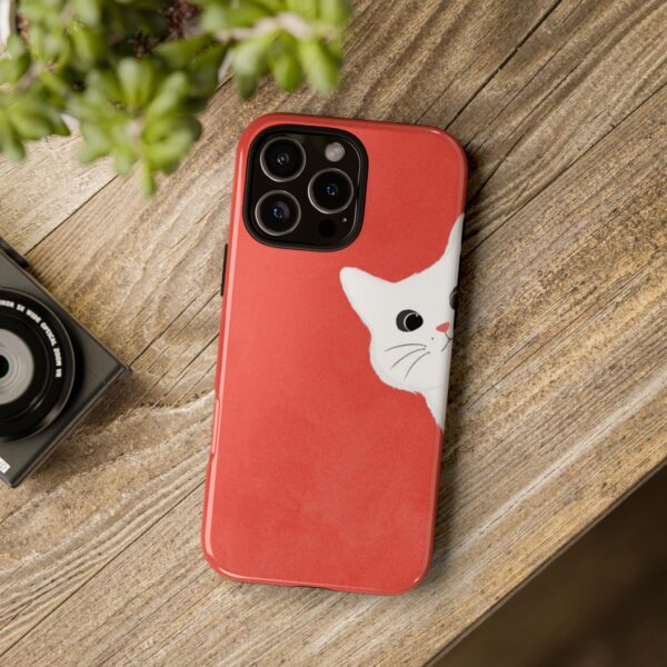 Cute Cat Phone Case, Tough Cat Case, Pet Lover Gift, Red Cat Protection, Fun Animal Phone Cover, Unique Kitty Design - Image 21