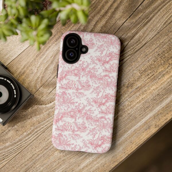 Floral Tough Phone Case - Pink Botanical Design, iPhone Cover, Protective Case, Gift for Her, Trendy Accessories - Image 20