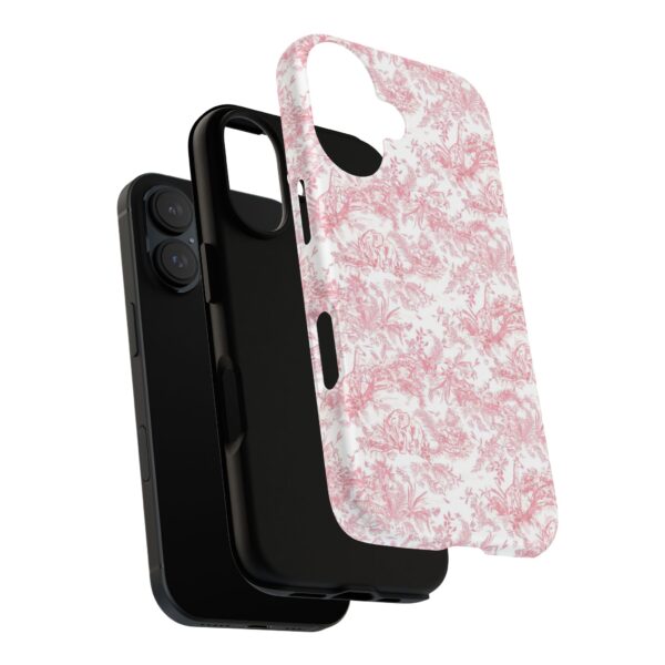 Floral Tough Phone Case - Pink Botanical Design, iPhone Cover, Protective Case, Gift for Her, Trendy Accessories - Image 11