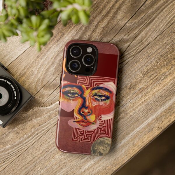 Artistic Phone Case, Unique Cases for Tough Love, Bohemian Style Case, Modern Artistic Design, Gift for Art Lovers - Image 15