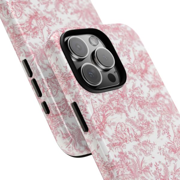 Floral Tough Phone Case - Pink Botanical Design, iPhone Cover, Protective Case, Gift for Her, Trendy Accessories - Image 26
