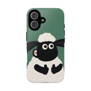 Cute Sheep Phone Case, Tough Phone Cover, Funny Gift for Animal Lovers, Unique Tech Accessories, Customizable Cases